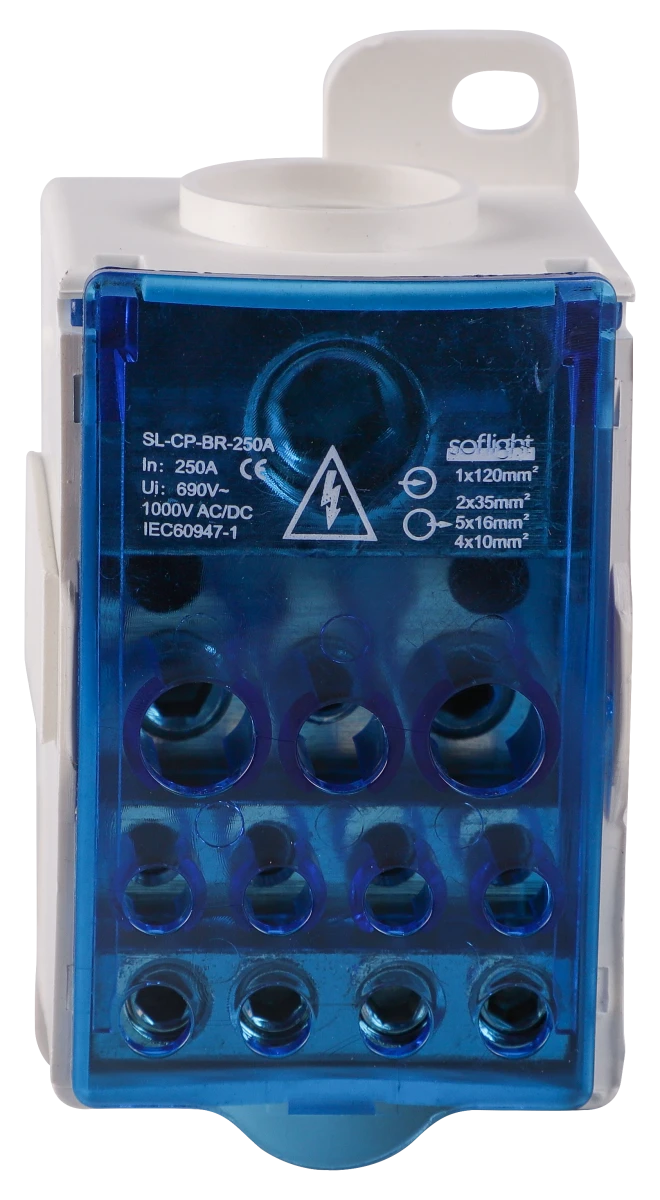 Softlight SL-CP-BR-250A — Bloco Repartidor Unipolar 80 a 500A