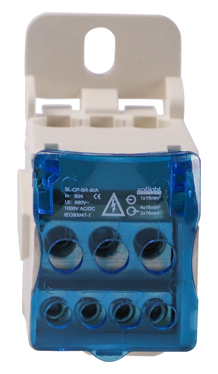 Softlight SL-CP-BR-80A — Bloco Repartidor Unipolar 80 a 500A