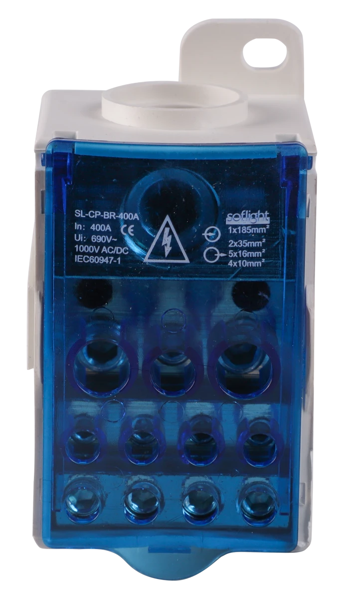 Softlight SL-CP-BR-400A — Bloco Repartidor Unipolar 80 a 500A