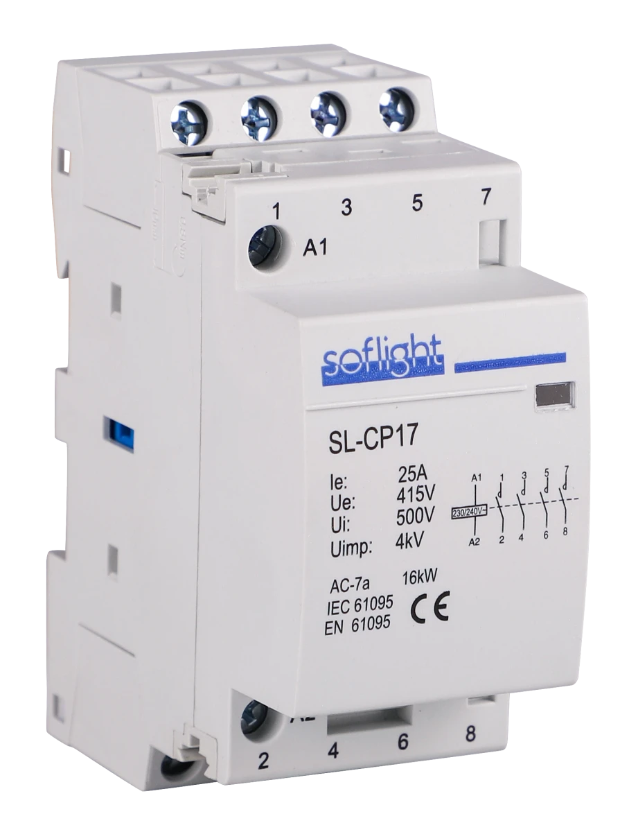 Softlight SL-CP17425-2NO2NC-230 — Contactores Modulares (imagem de família)