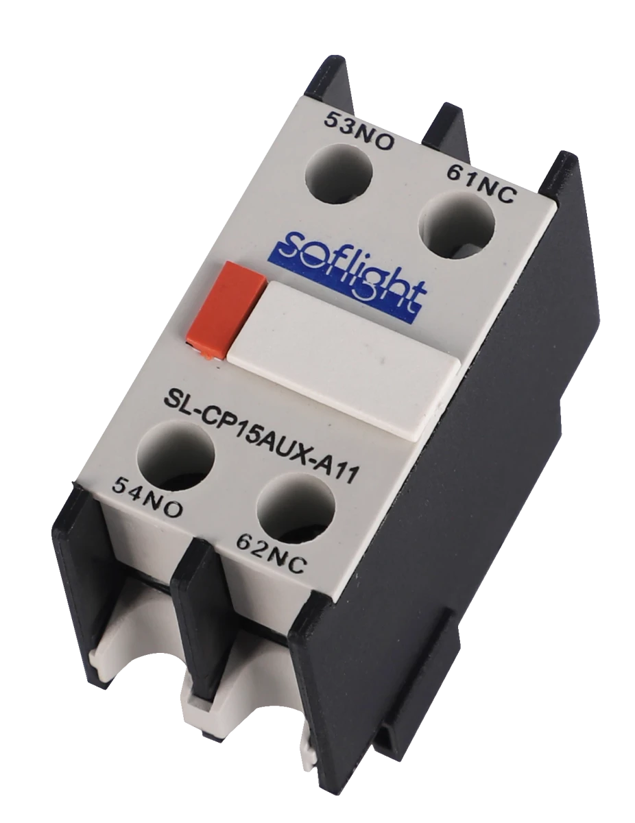 Softlight SL-CP1I15AUX-A11 — Contactos Auxiliares p/ Contactores SL-CP15..., Montagem Frontal (imagem de família)