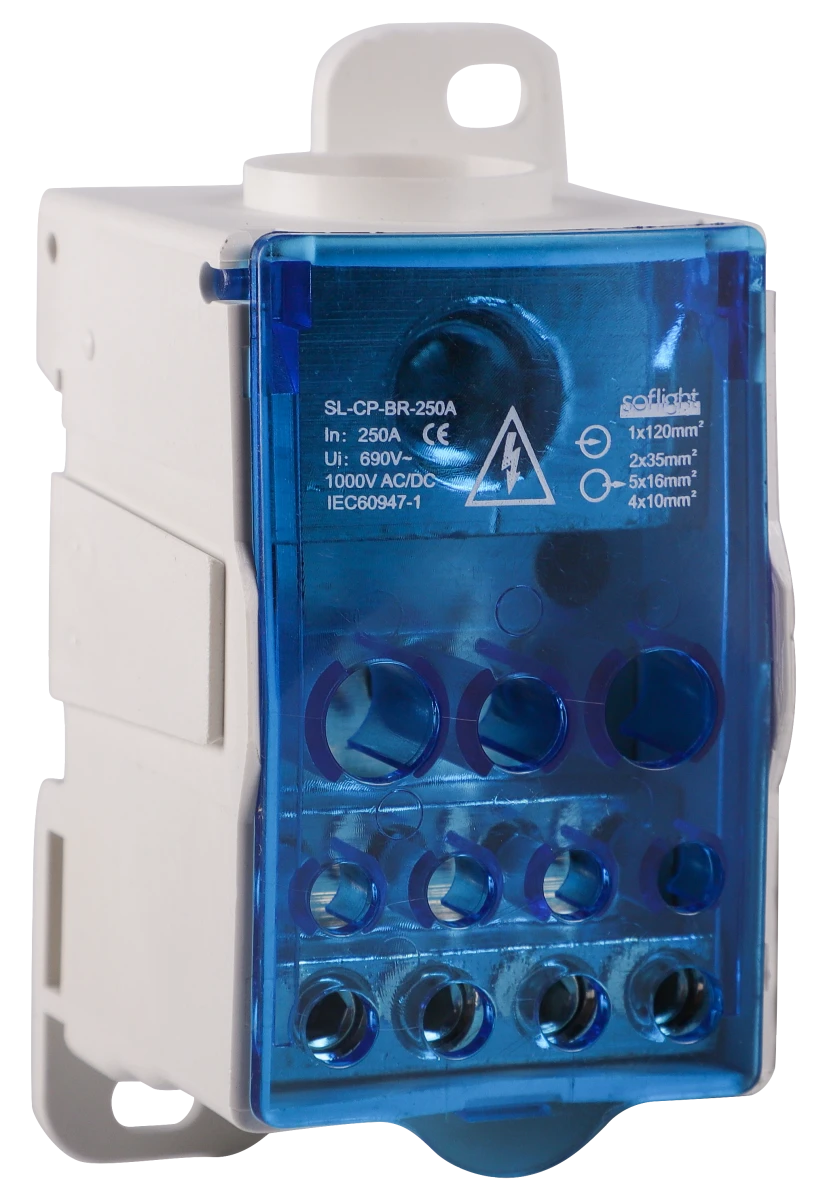 Softlight SL-CP-BR-250A — Bloco Repartidor Unipolar 80 a 500A