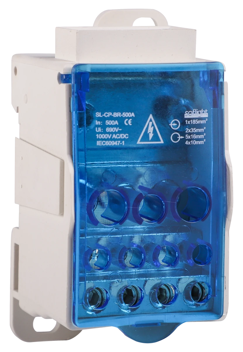 Softlight SL-CP-BR-500A — Bloco Repartidor Unipolar 80 a 500A