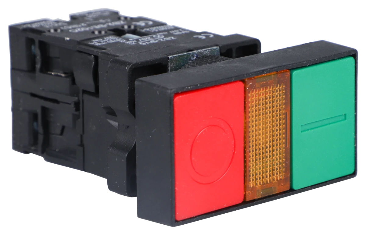 Softlight SL-CPB01BW8465-230 — Botão Plástico Duplo Luminoso