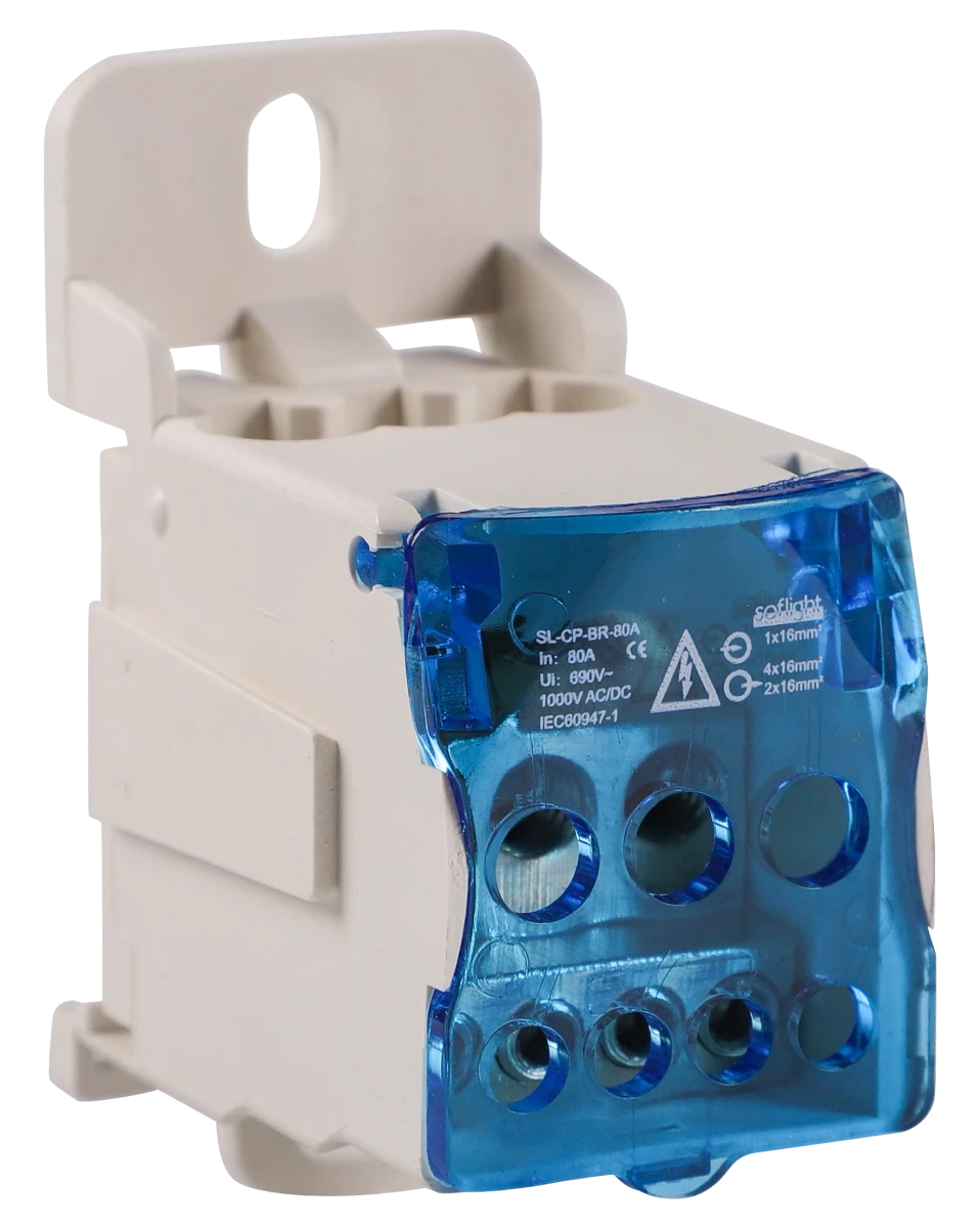 Softlight SL-CP-BR-80A — Bloco Repartidor Unipolar 80 a 500A
