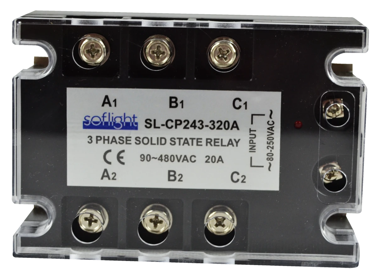 Softlight SL-CP243B340A — Relés de Estado Sólido Trifásicos (imagem de família)