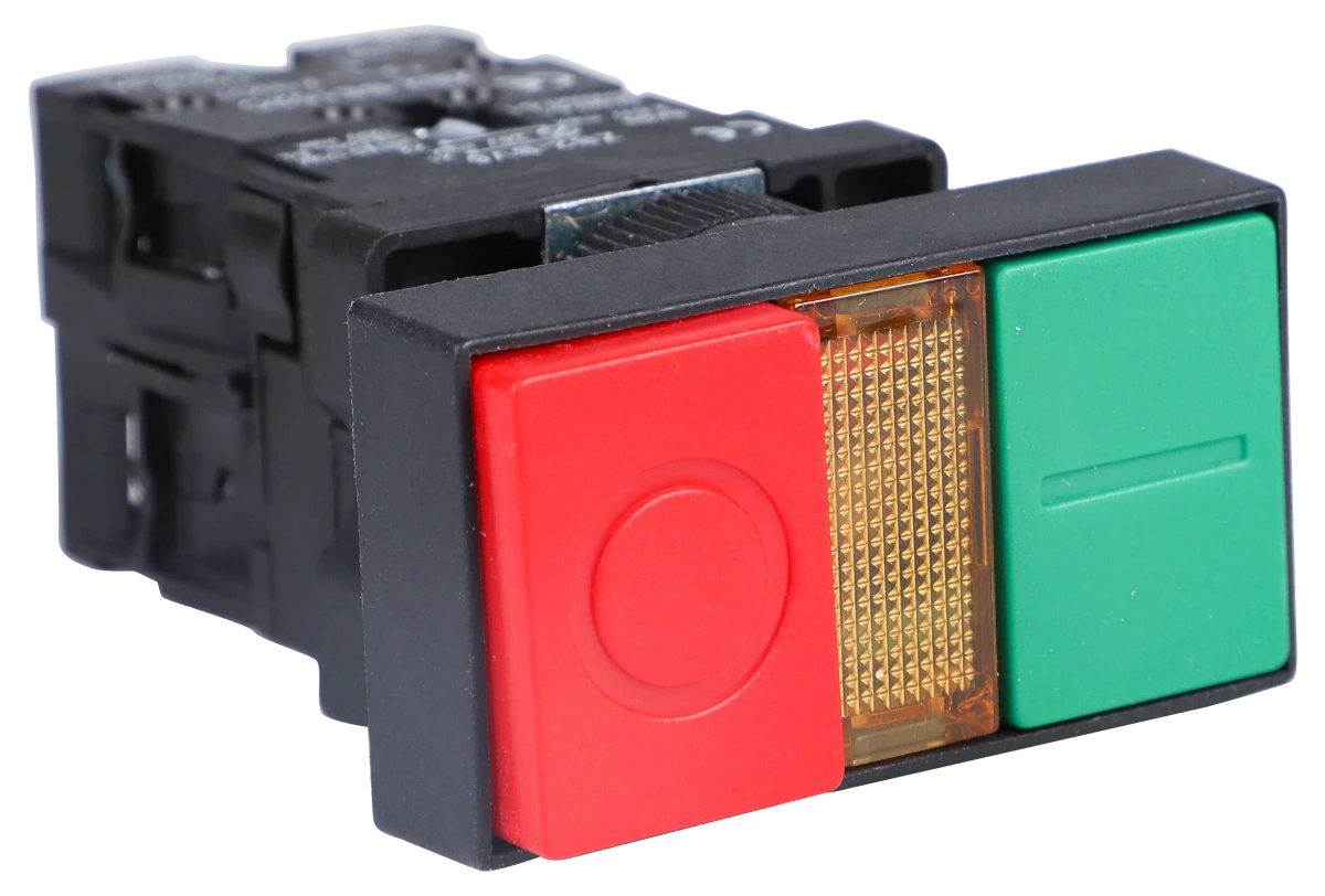 Softlight SL-CPB01BW8466-024 — Botão Plástico Duplo Luminoso