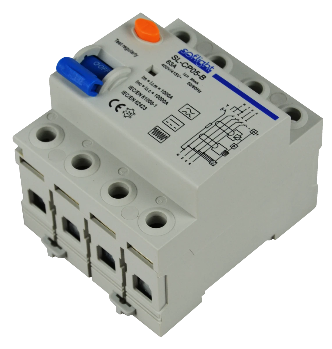 Softlight SL-CP054100-300-B — Interruptores Diferenciais Modulares Tipo B (imagem de família)