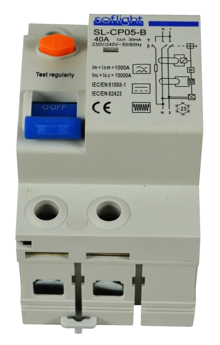 Softlight SL-CP05225-30-B — Interruptores Diferenciais Modulares Tipo B (imagem de família)