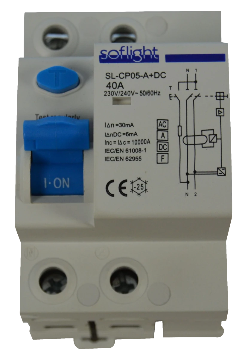 Softlight SL-CP05263-30-A-DC — Interruptores Diferenciais Modulares Tipo A + DC (imagem de família)